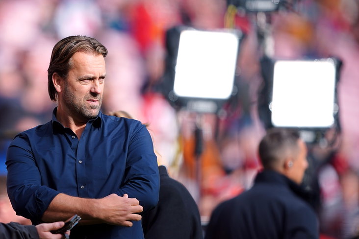 Sander Westerveld als analist op Anfield