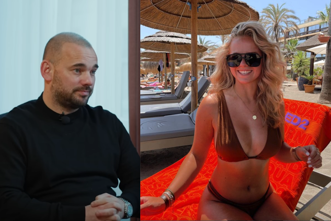 Wesley Sneijder en Romy Lukassen