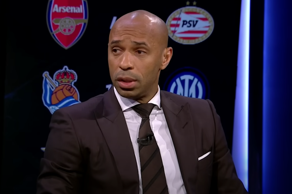 Thierry Henry rondom de wedstrijd Arsenal - PSV