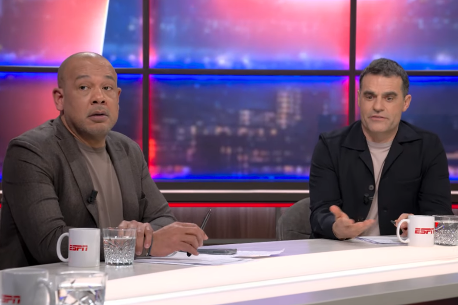 Marciano Vink en Kenneth Perez bij ESPN