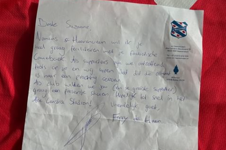 De brief van Ferry de Haan aan Suzanne Schulting