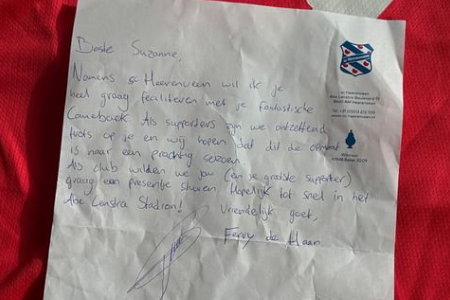 De brief van Ferry de Haan aan Suzanne Schulting