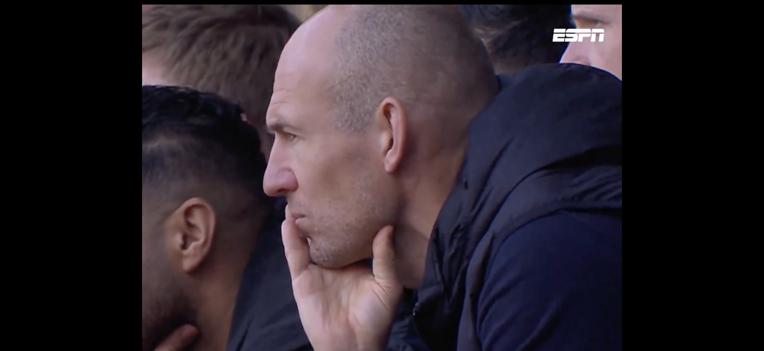 Arjen Robben is aanwezig bij FC Twente - Ajax