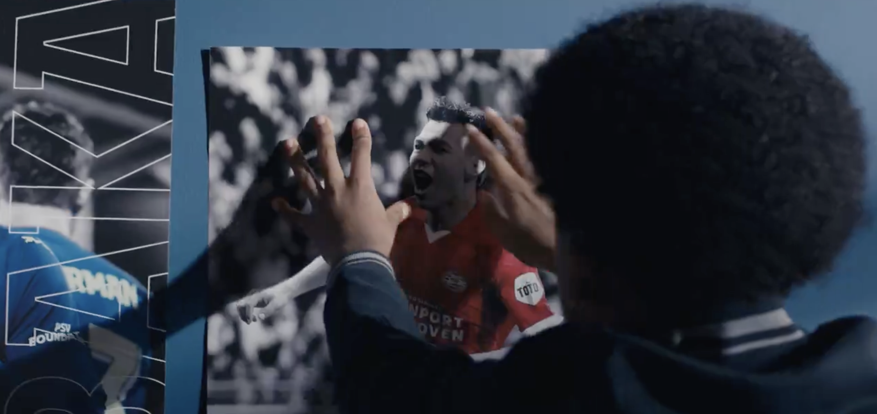 Een still uit de promovideo van PSV