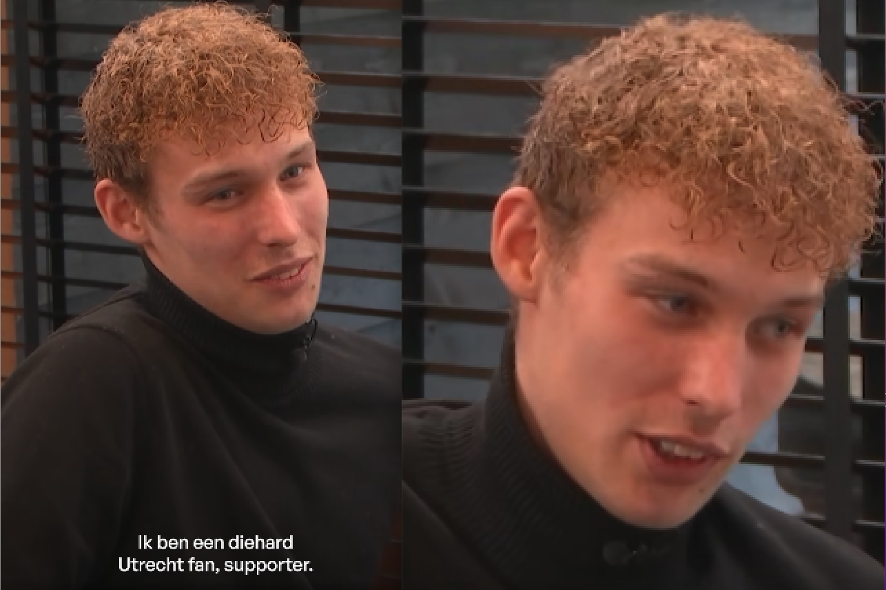 Utrecht-fan in Lang Leve de Liefde