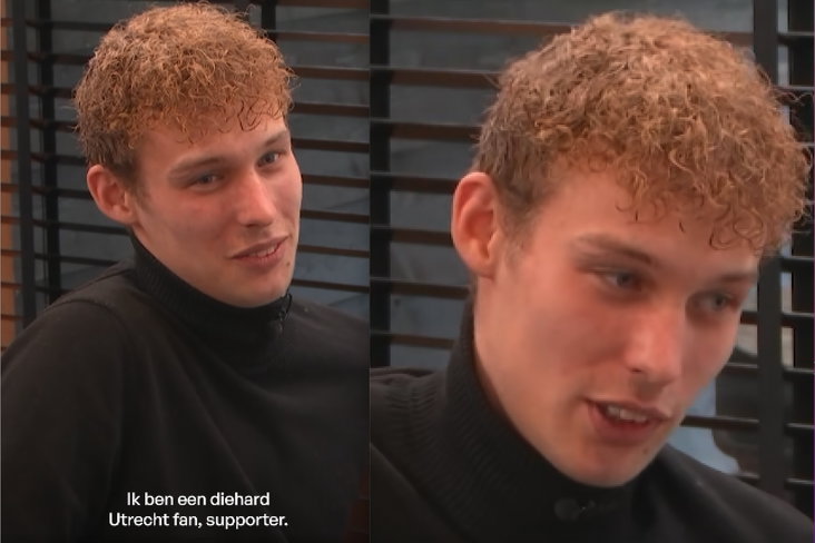 Utrecht-fan in Lang Leve de Liefde