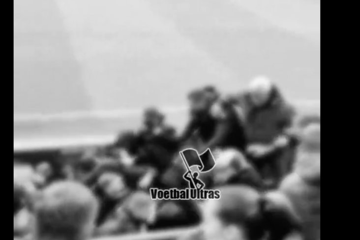 Een confrontatie tussen fans van SC Heerenveen en Feyenoord