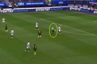 De rol van Higler bij de goal van Feyenoord