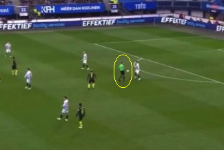 De rol van Higler bij de goal van Feyenoord