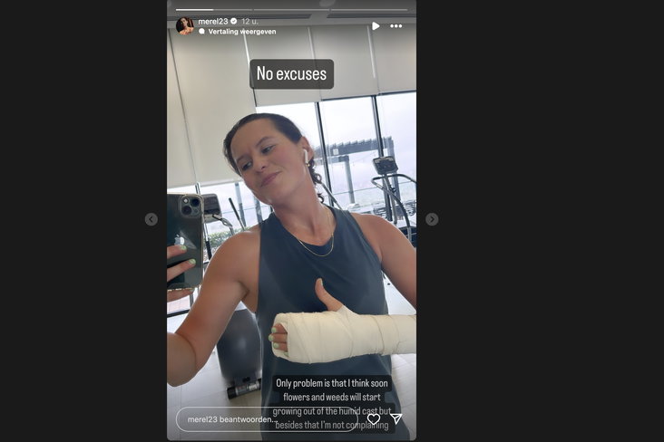 De Instagram Story van Merel van Dongen