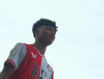 Dani Slory in het shirt van Feyenoord