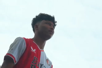 Dani Slory in het shirt van Feyenoord