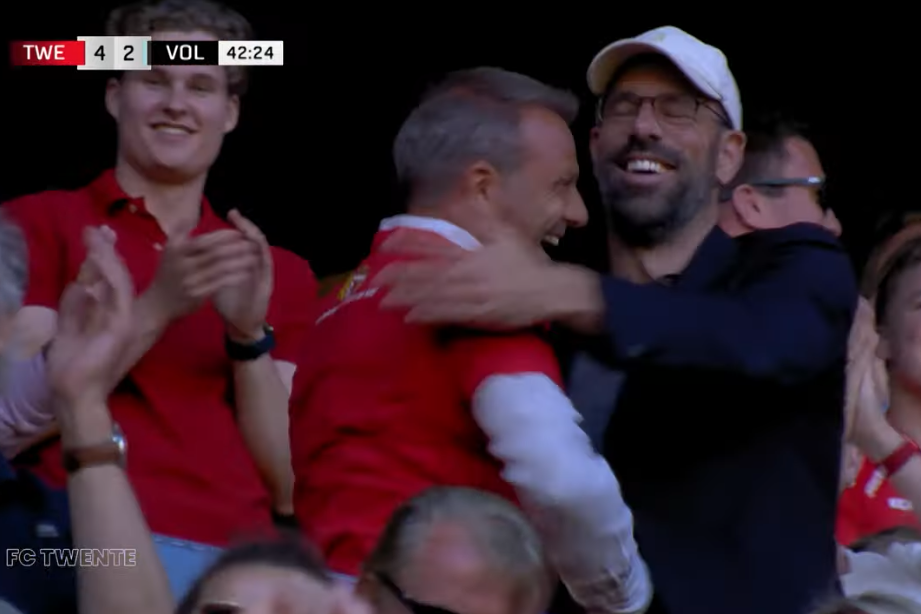 Maurice Steijn met Ruud van Nistelrooij