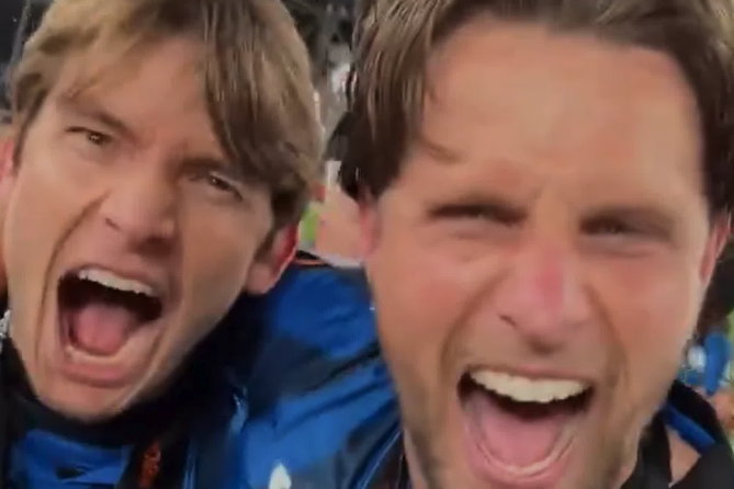 Marten de Roon en Hans Hateboer