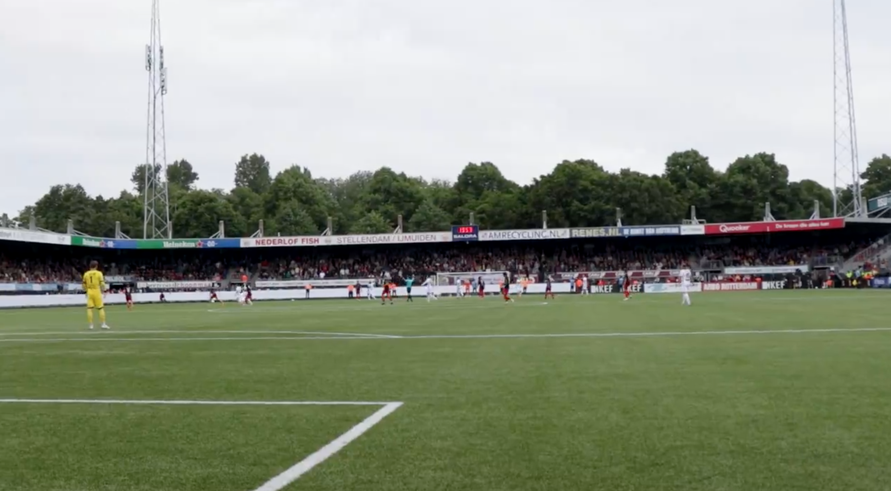 Excelsior-NAC vlak voor het eindsignaal