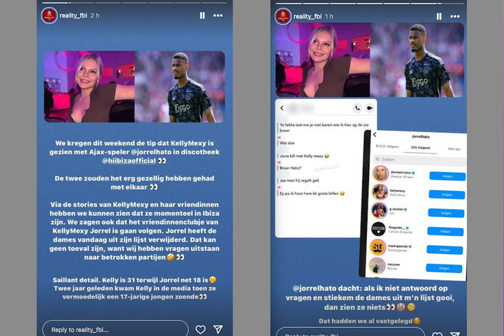 Kelly Mexy zou het gezellig hebben met Jorrel Hato
