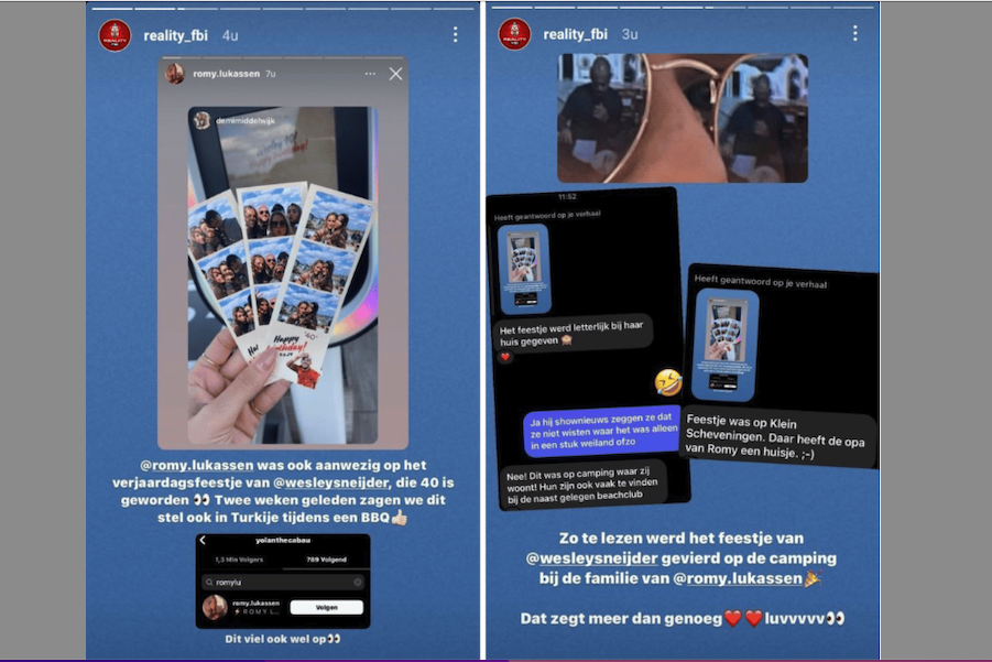 Reality FBI doet een boekje open over Wesley Sneijder zijn liefdesleven