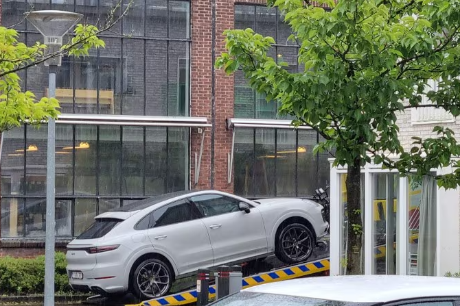 De in beslag genomen Porsche