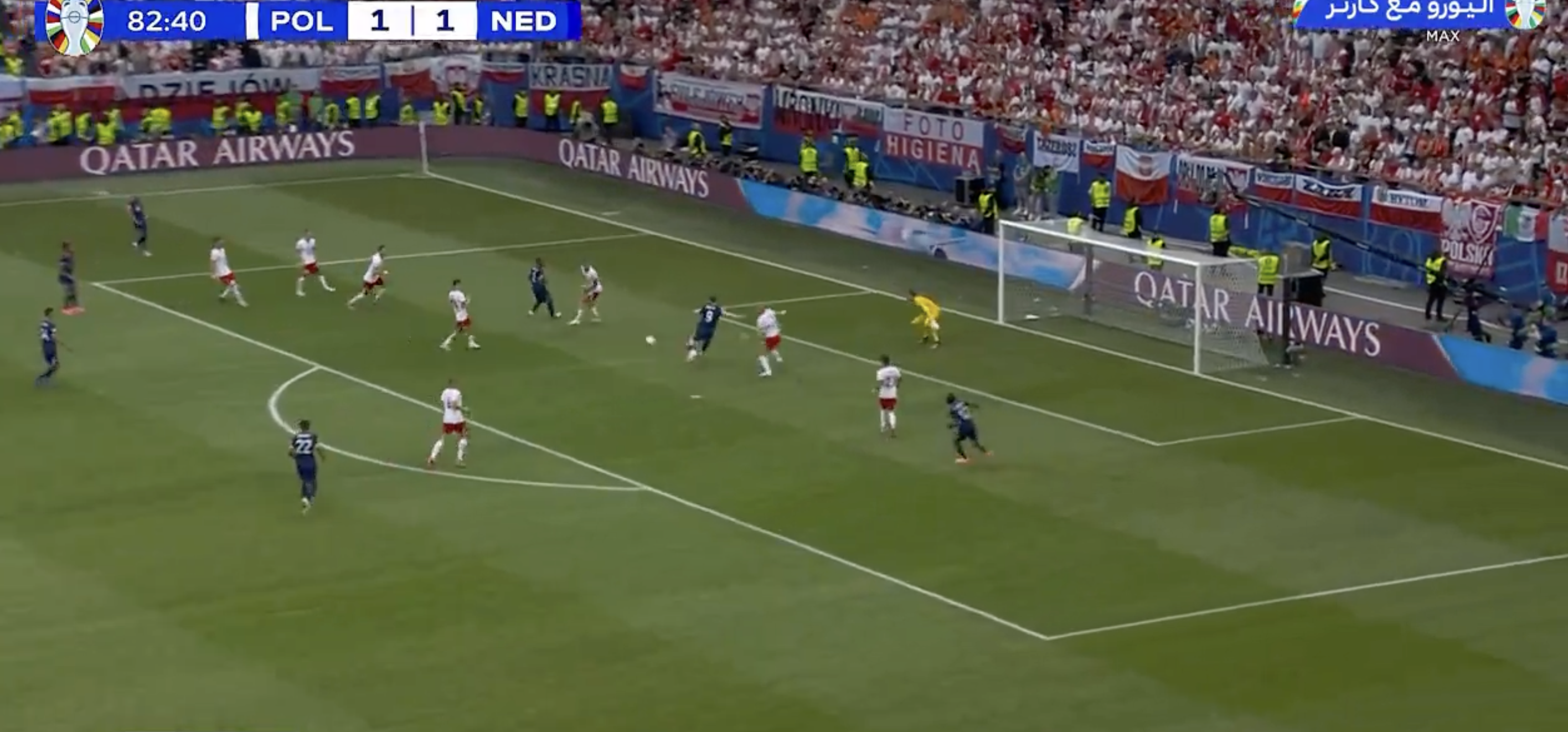 Wout Weghorst maakt de 2-1