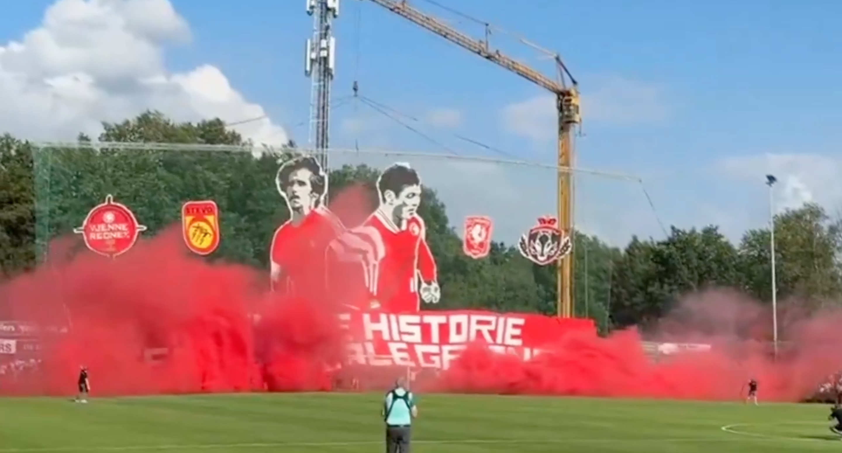 De sfeeractie tijdens STEVO-FC Twente