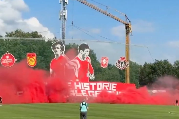 De sfeeractie tijdens STEVO-FC Twente