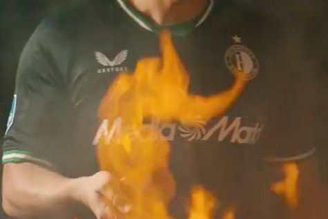 Het nieuwe uitshirt van Feyenoord