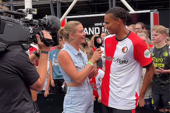 Mascha Lange in gesprek met Calvin Stengs