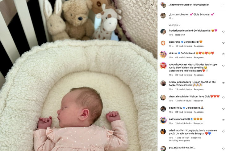 De Instagram-post van Kirsten Schouten