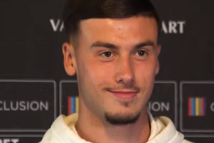 Sofiane Dris tijdens zijn presentatie
