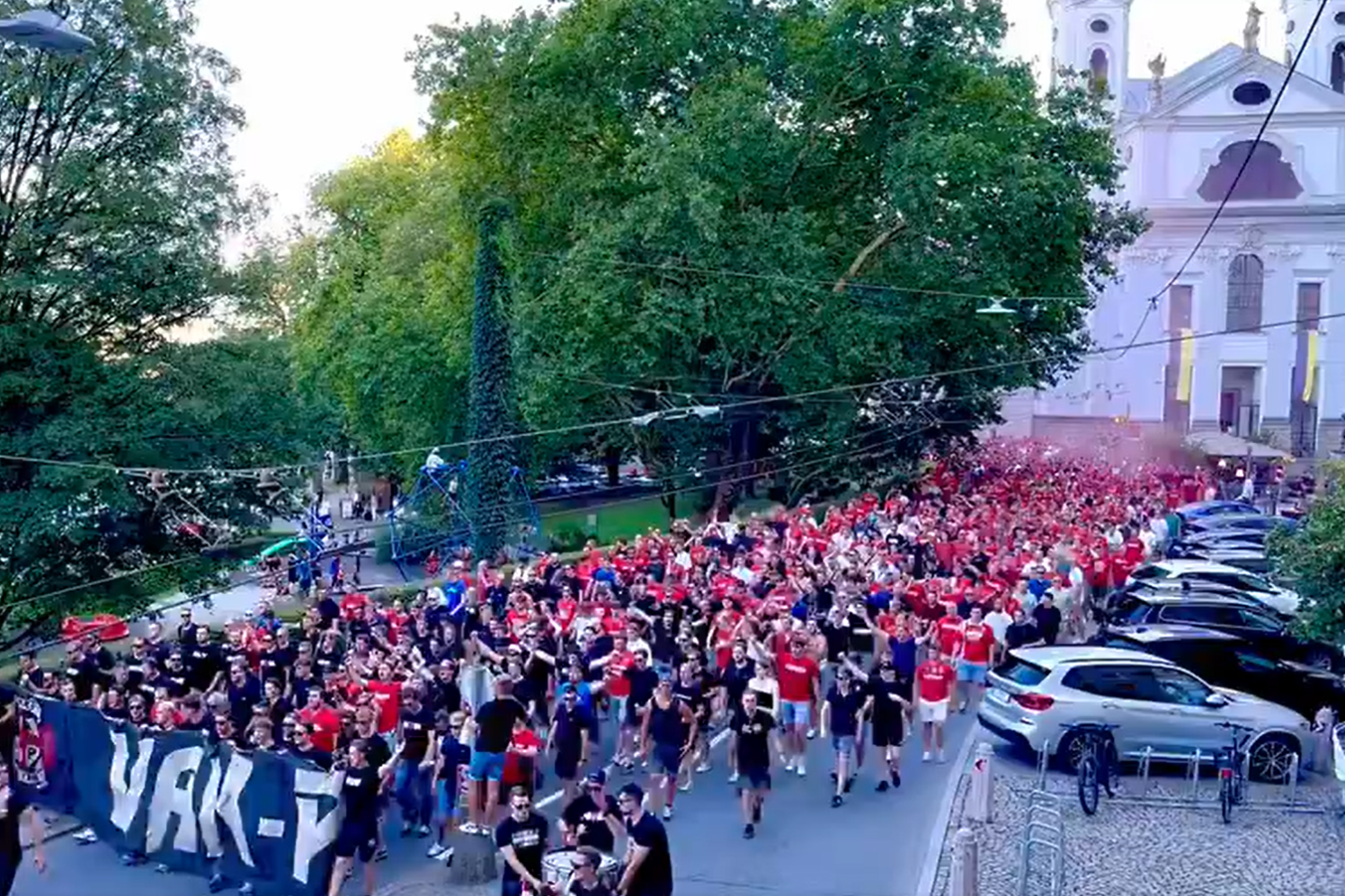 FC Twente-fans in Salzburg