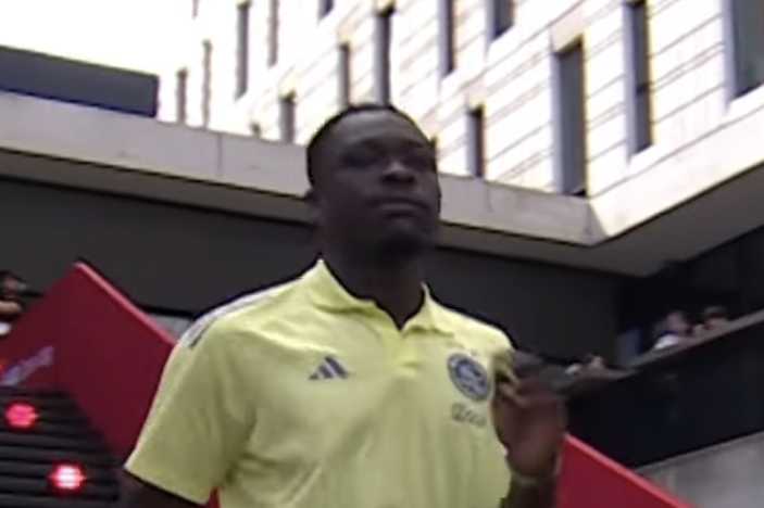 Brian Brobbey tijdens de Open Dag van Ajax