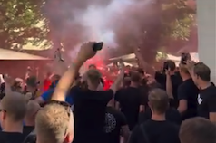 Fans van FC Twente in Salzburg