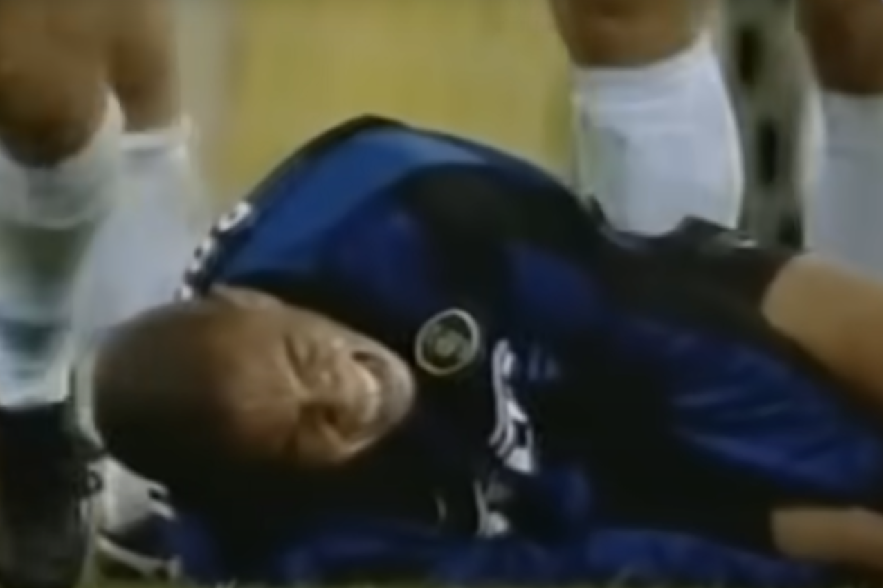 Ronaldo raakt zwaar geblesseerd namens Internazionale