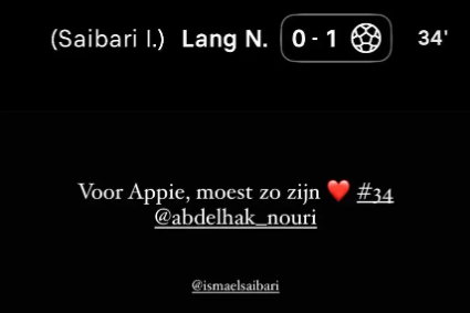 Het eerbetoon van Noa Lang aan Abdelhak Nouri