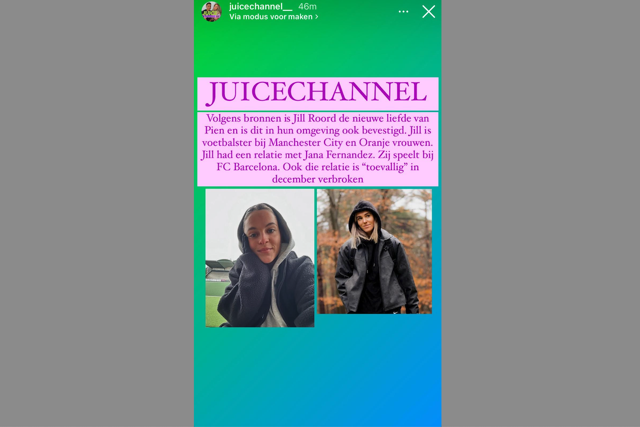 Jill Roord op de radar bij JuiceChannel