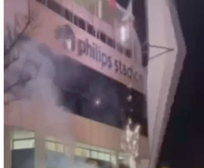Vuurwerk bij het Philips Stadion