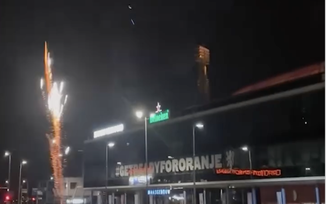 Vuurwerk bij de Kuip
