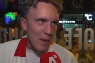 Ajax-fan baalt gigantisch van het gelijke spel