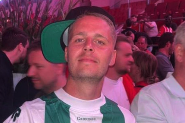 Joey Veerman in het shirt van FC Groningen