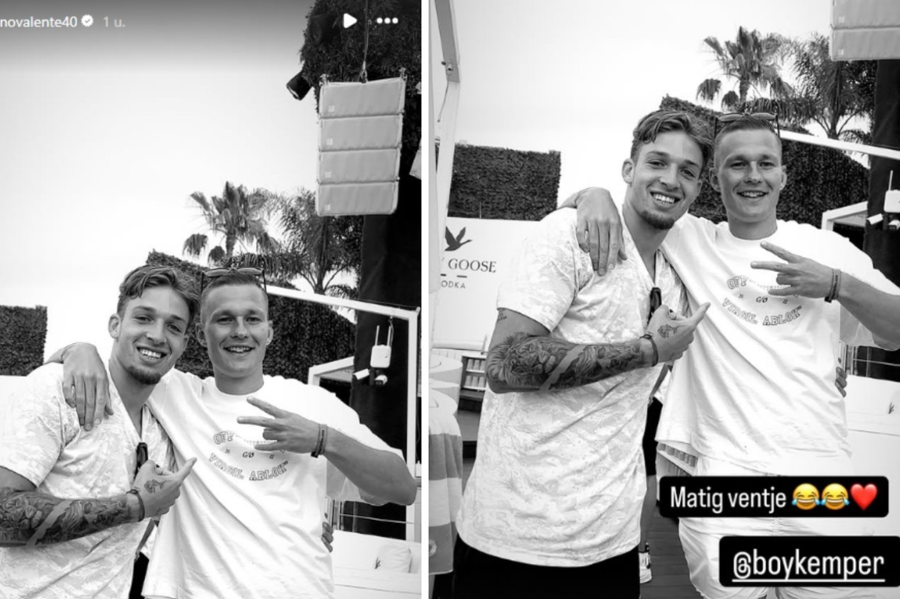 Luciano Valente en Boy Kemper op Ibiza