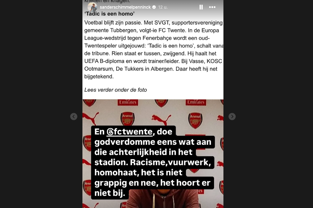 De post van Sander Schimmelpenninck over FC Twente