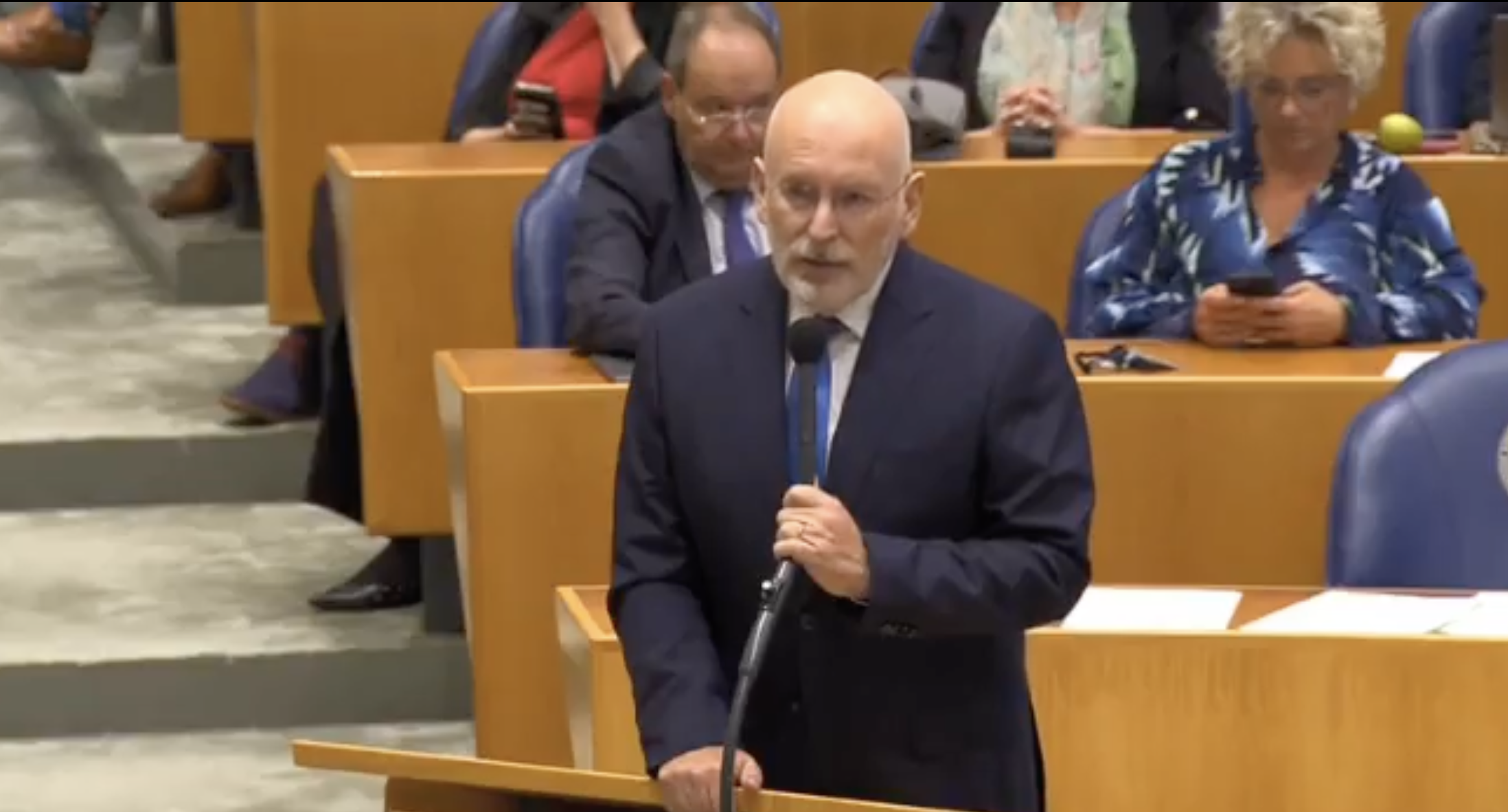 Frans Timmermans tijdens het debat