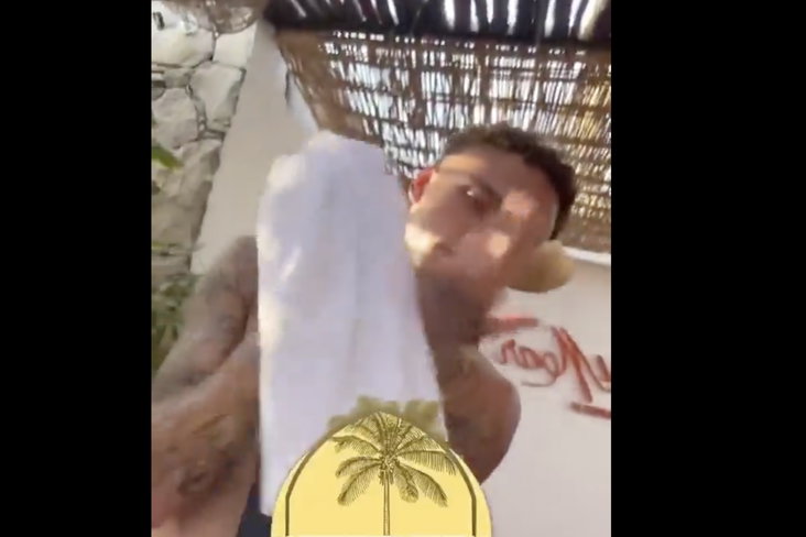 Noa Lang op vakantie
