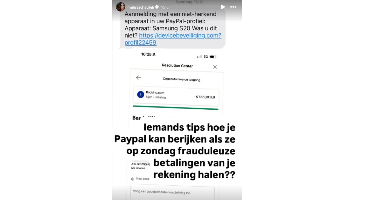 De oproep van Schaufeli op Instagram