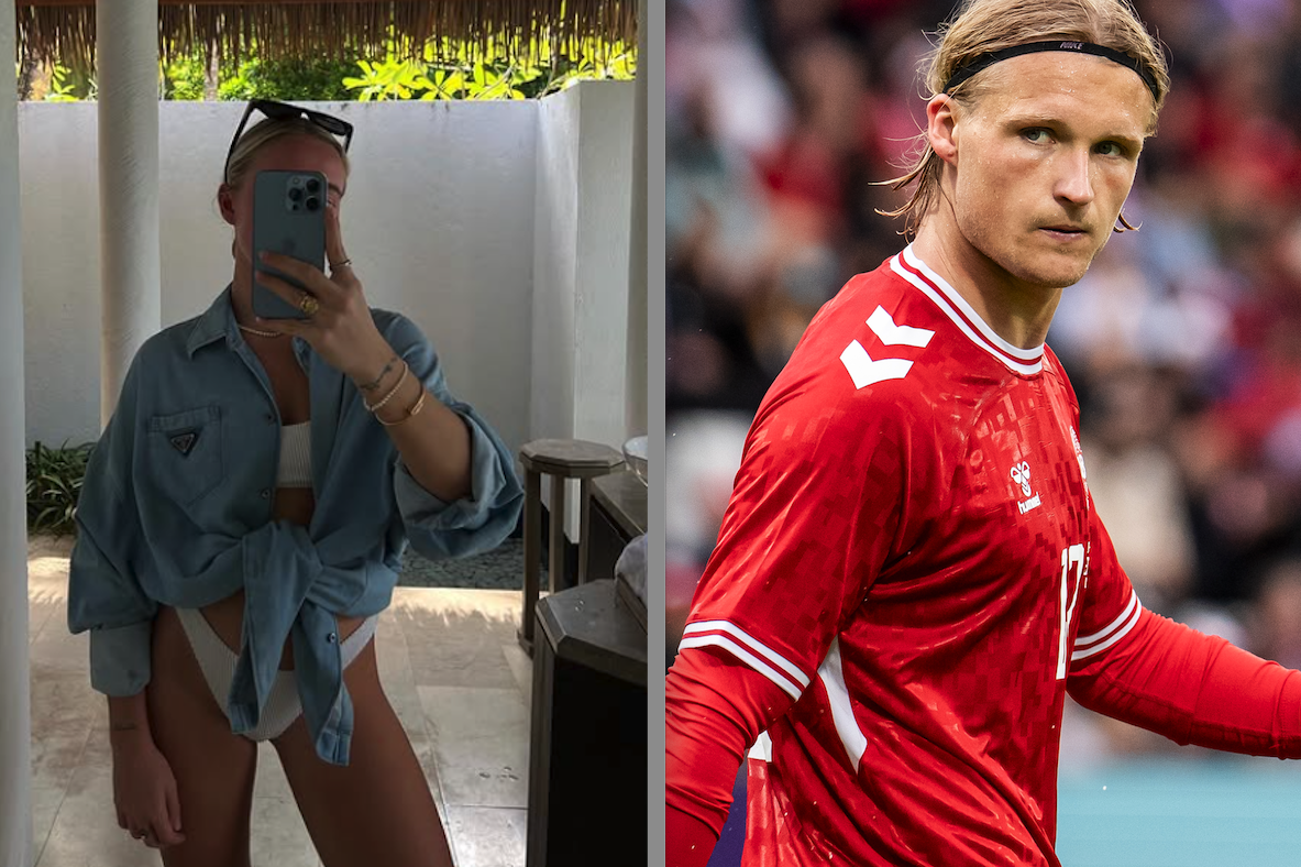 Lærke Julie en Kasper Dolberg