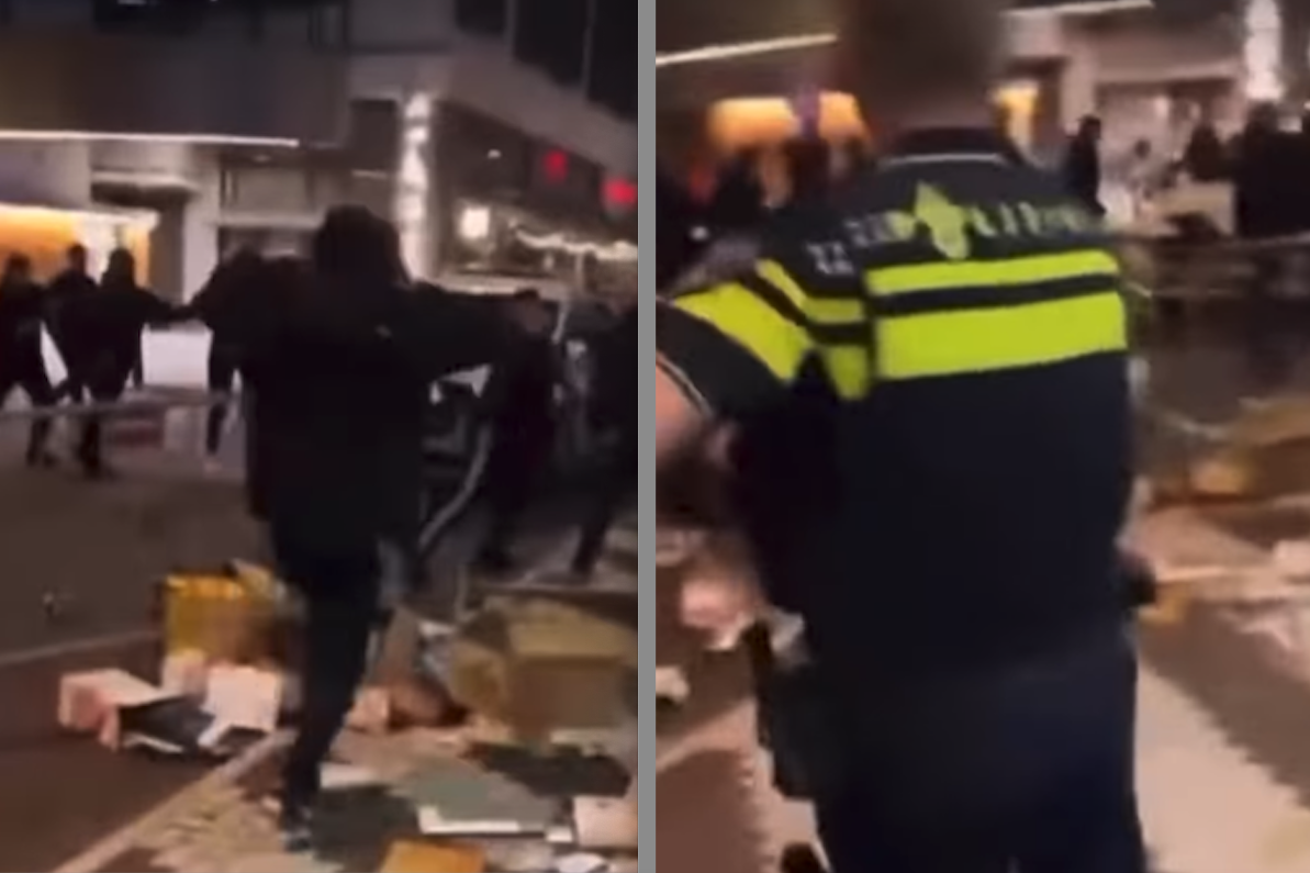 Supporters van Feyenoord en Aston Villa raken slaags
