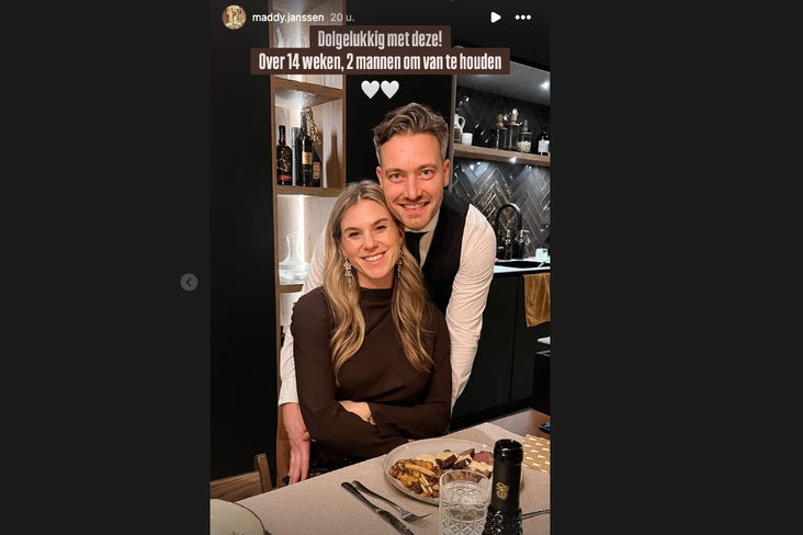 Maddy Janssen met haar vriend