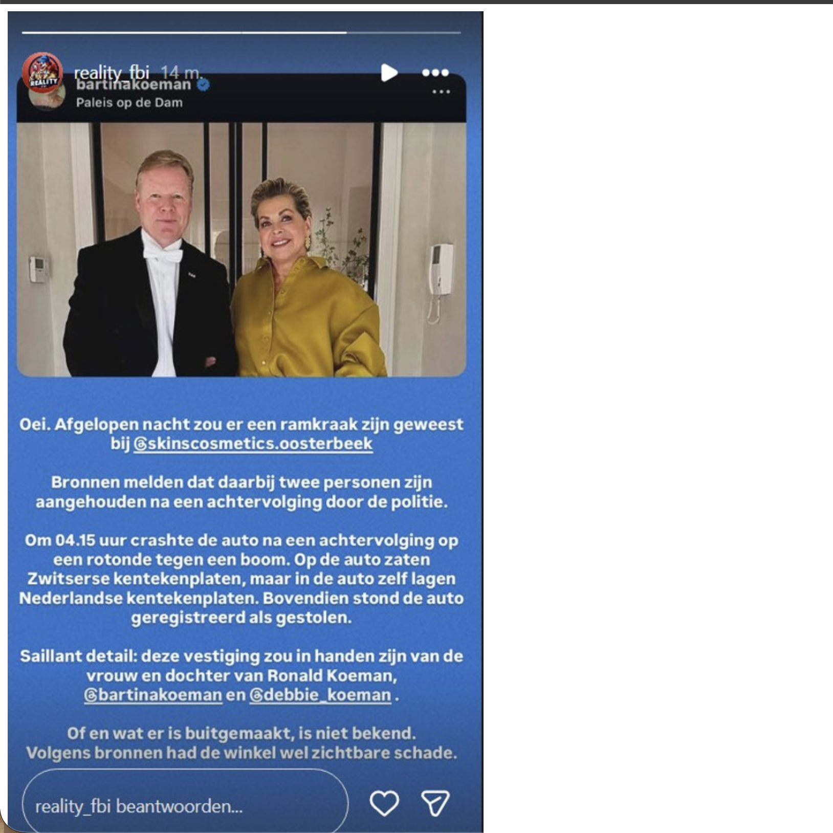 De post van Reailty FBI