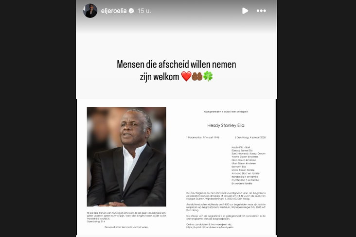 De post van Eljero Elia