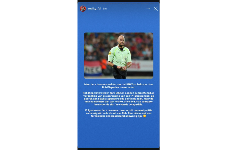 Verschrikkelijk nieuws rondom Rob Dieperink